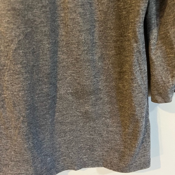 Talbots Floral Tee Shirt Size Small Grey Black - Picture 4 of 7